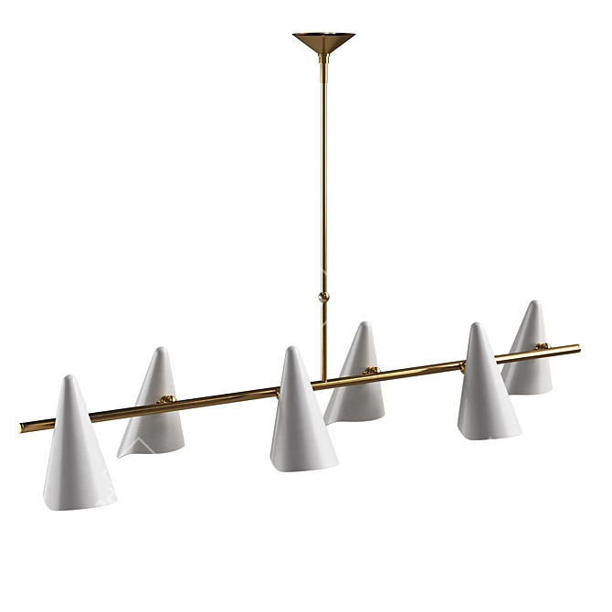 Sleek Coco Chandelier Design 3D model image 7