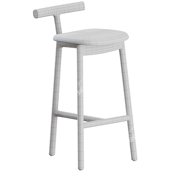 Modern Mattiazzi Counter Stools Set 3D model image 4