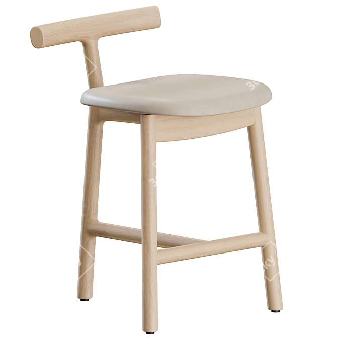 Modern MC7 RADICE Chair Set 3D model image 1