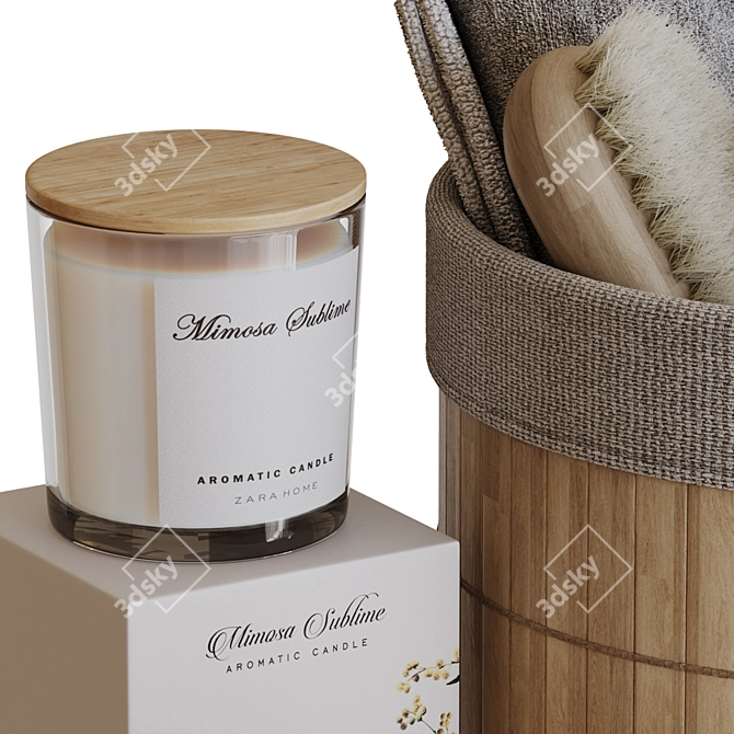 Modern Bathroom Accessories Set 3D model image 5