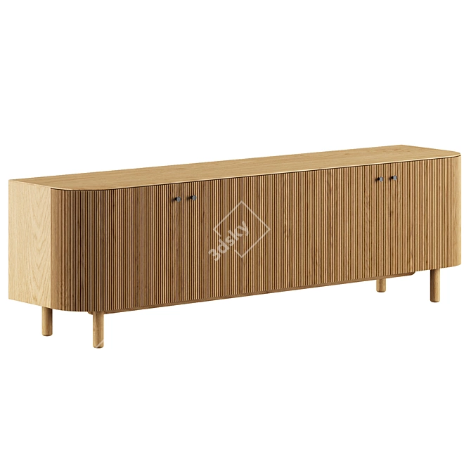 Modern Media Console for 3D Modeling 3D model image 3