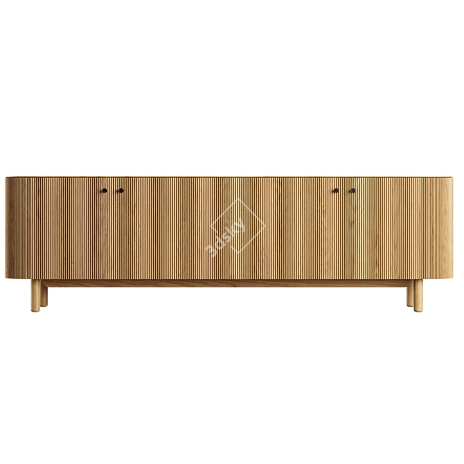 Modern Media Console for 3D Modeling 3D model image 4