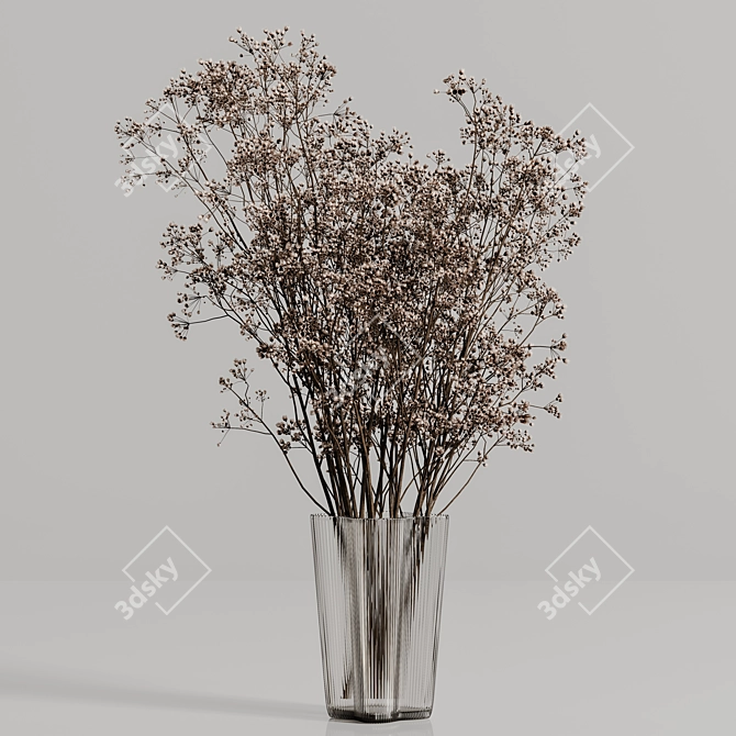 Modern Plants Bouquet Vase 51 3D model image 3