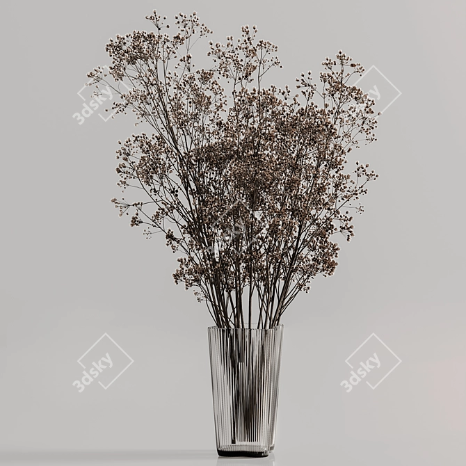 Modern Plants Bouquet Vase 51 3D model image 4