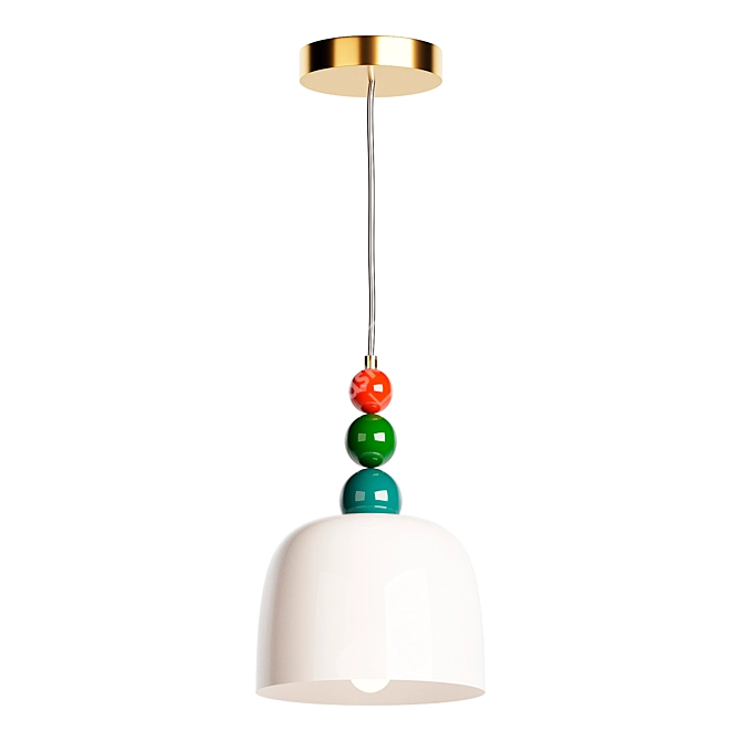 Elegant Bon Ton Pendant Lamp 3D model image 1