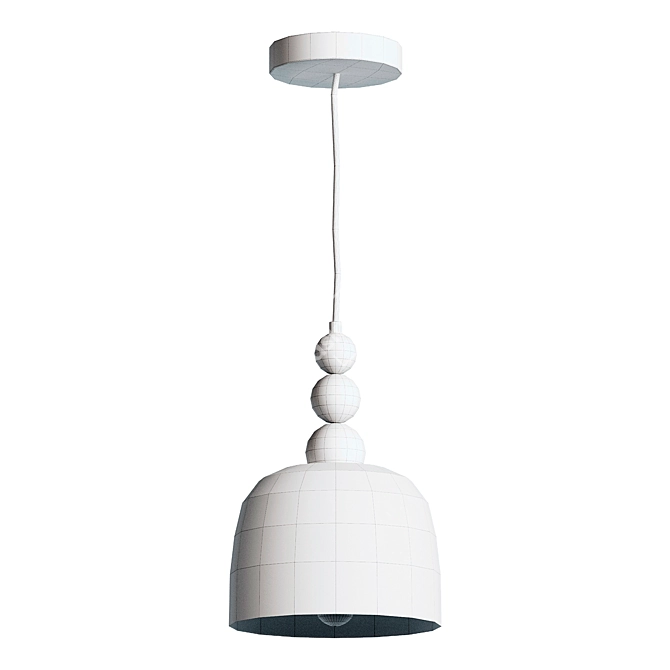 Elegant Bon Ton Pendant Lamp 3D model image 2