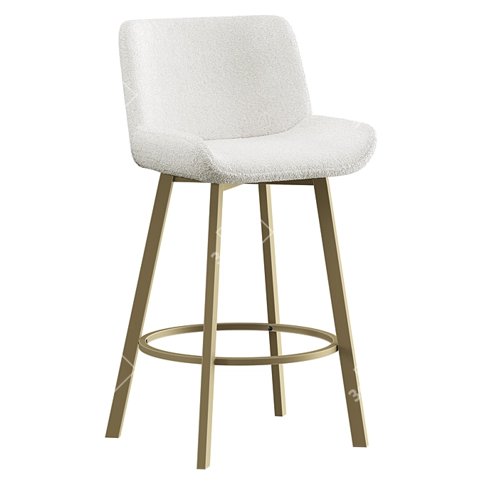 Swivel Bar Stool Jasmin 3D model image 1