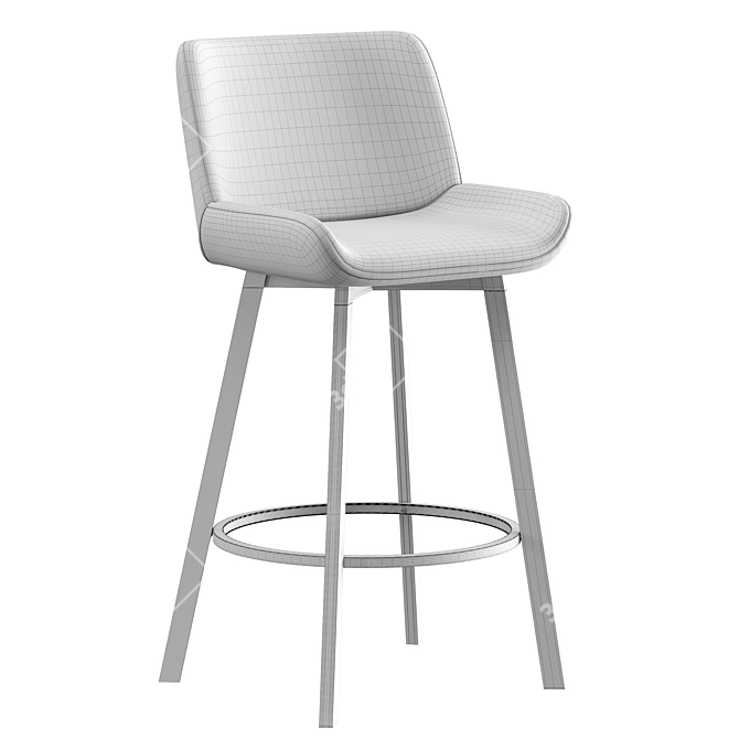 Swivel Bar Stool Jasmin 3D model image 2