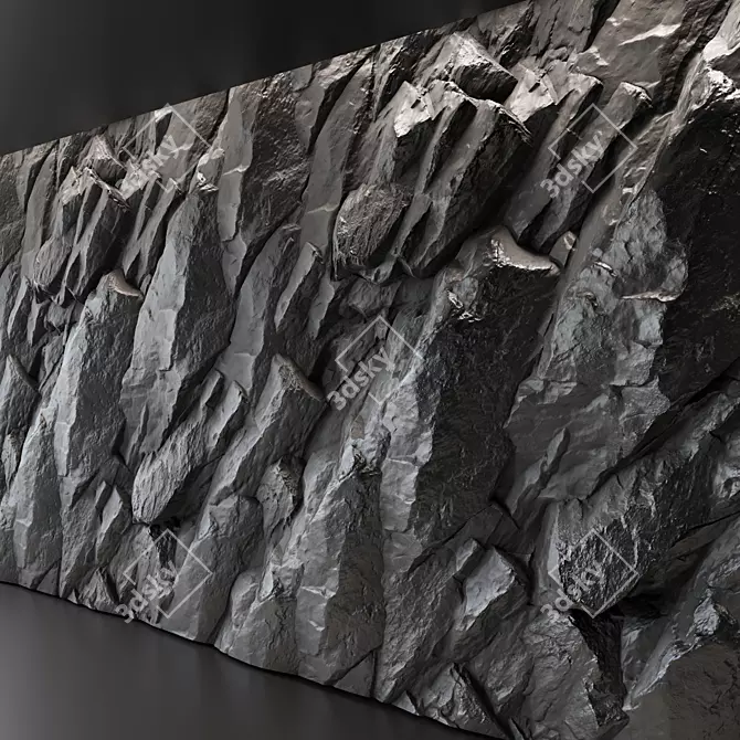 Rock Wall Texture Pack 3D model image 2