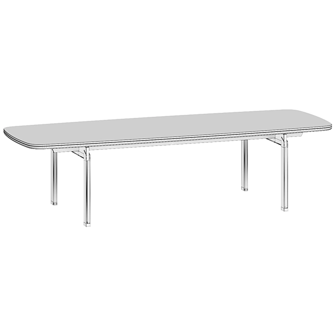 Elegant Cantori Mirage Dining Table 3D model image 3