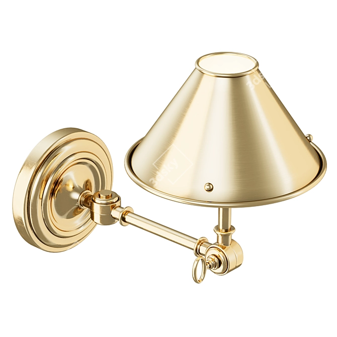 RalphLauren Anette Brass Sconce 3D model image 3