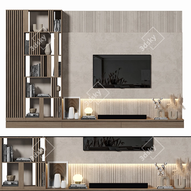 Sleek TV Wall Mount 152 3D model image 1
