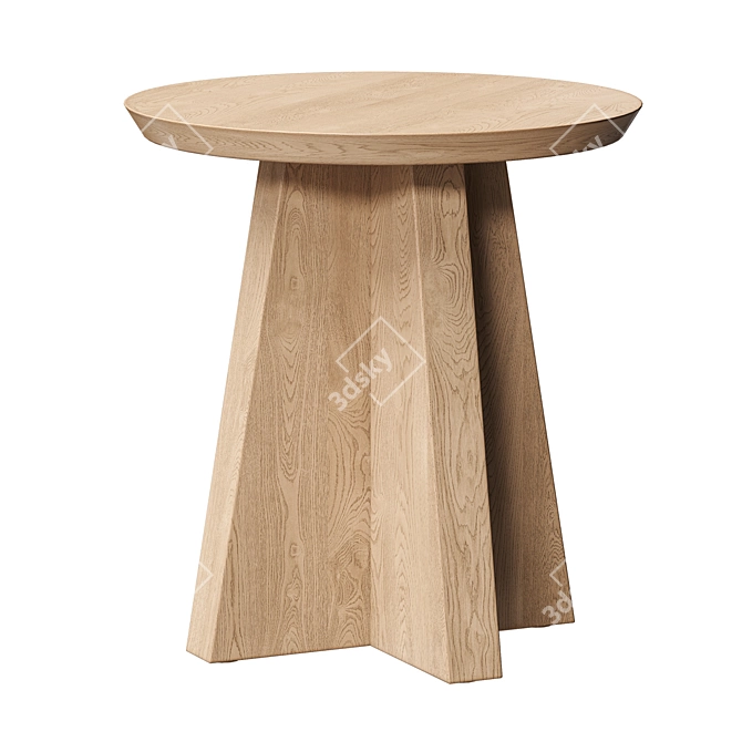 Owen Wood Coffee Side Table 3D model image 2