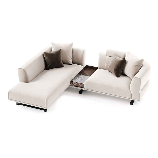 Elegant Modular Sofa Collection 3D model image 3