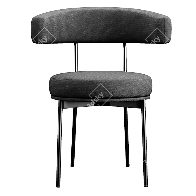 Elegant Bonaldo Neuilly Chair 3D model image 2