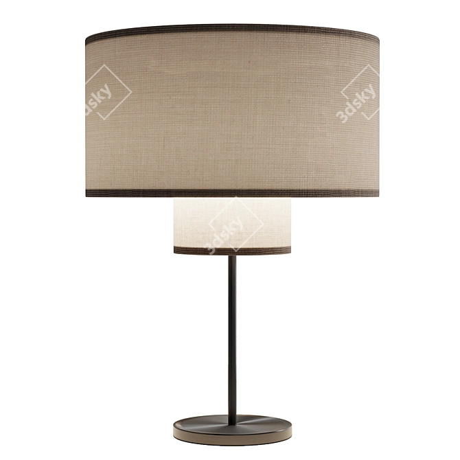 Modern Beige Table Lamp 3D model image 1