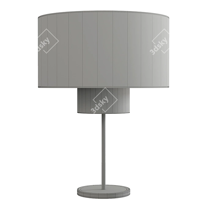 Modern Beige Table Lamp 3D model image 2