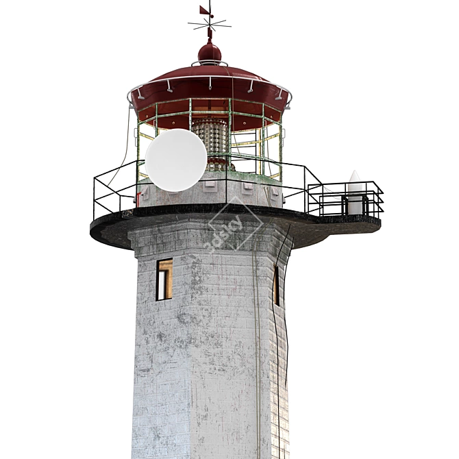 Nautical Heritage Lighthouse Model 3D model image 2