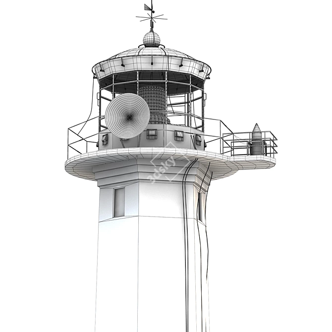 Nautical Heritage Lighthouse Model 3D model image 4