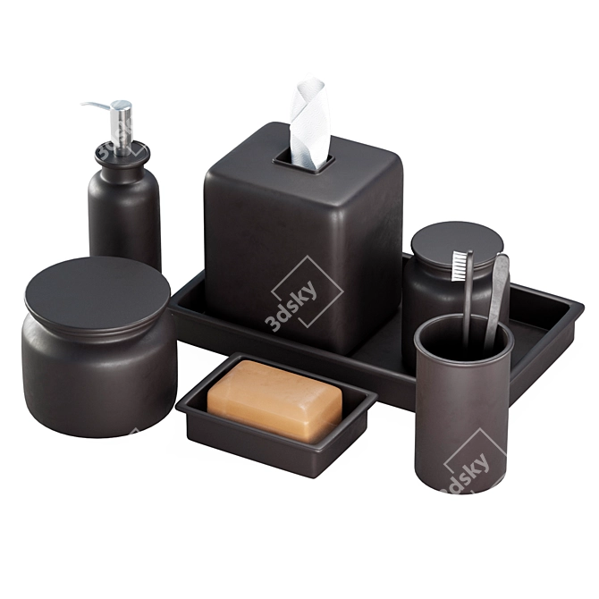 Bathroom Essentials Set 3D model image 3