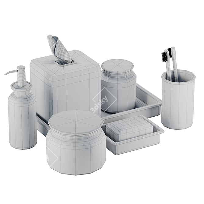 Bathroom Essentials Set 3D model image 4