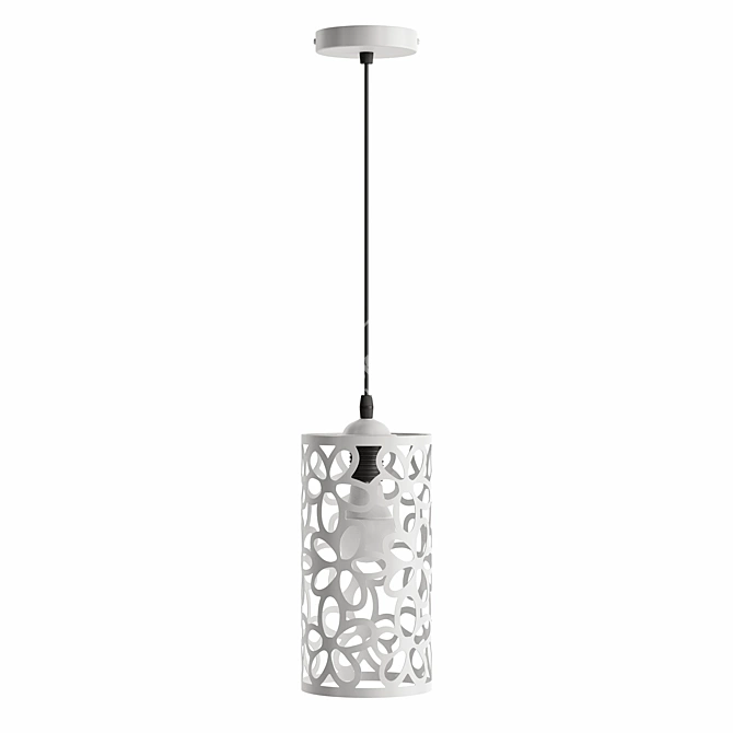 Modern Cylinder Pendant Light BORNEO 3D model image 6