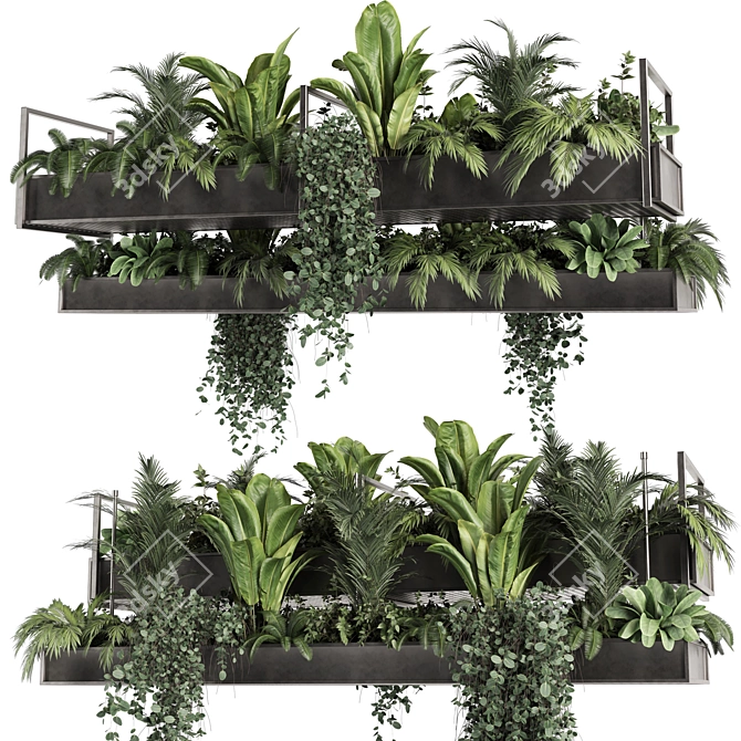 High-Quality Indoor Hanging Plant 3D model image 4