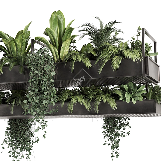 High-Quality Indoor Hanging Plant 3D model image 6