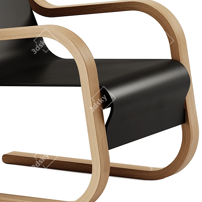 Artek 42 Small Paimio Armchair 3D model image 3