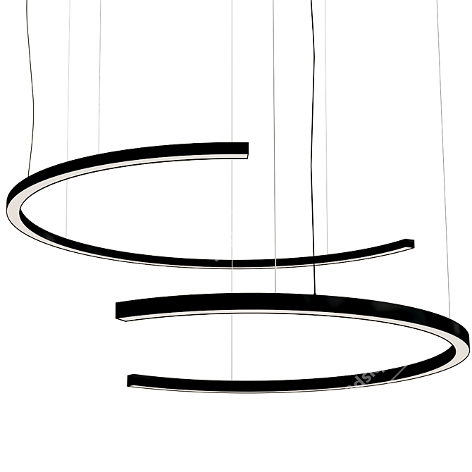 Modern LED Pendant Lamp ARK 3D model image 4