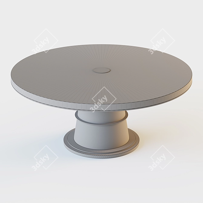 Luxury Hermes Dining Table, 4K Texture 3D model image 3