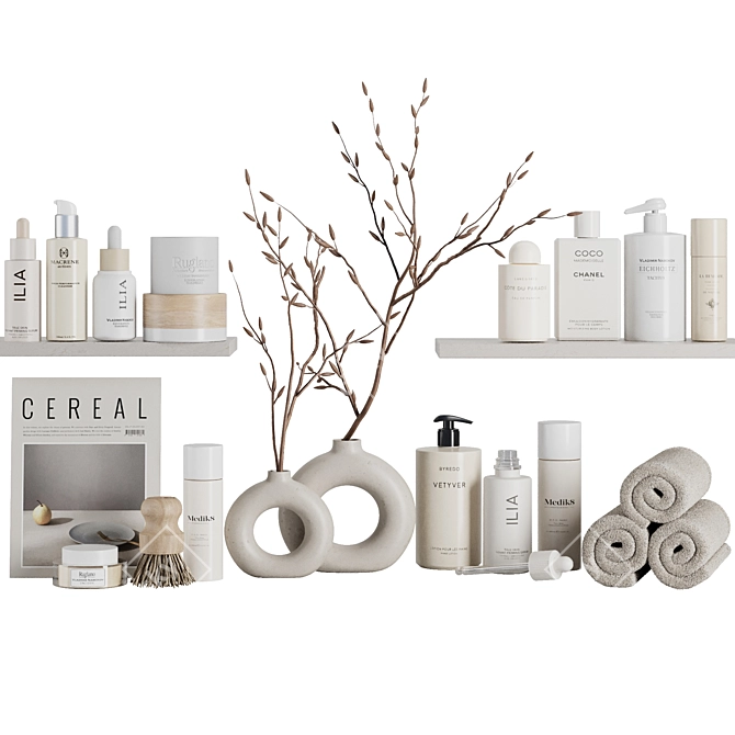 Modern Bath Set 2016 Edition 3D model image 2