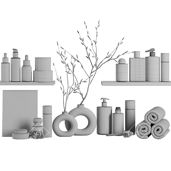 Modern Bath Set 2016 Edition 3D model image 6