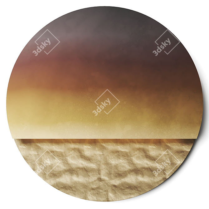 Designer Metal Wall Light Fixture 3D model image 2