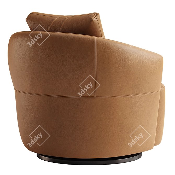 Sleek Modern Alice Armchair 3D model image 5