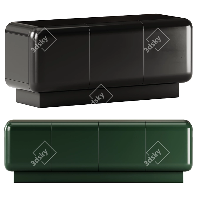 Elegant Romeo Sideboard with Doors 3D model image 1