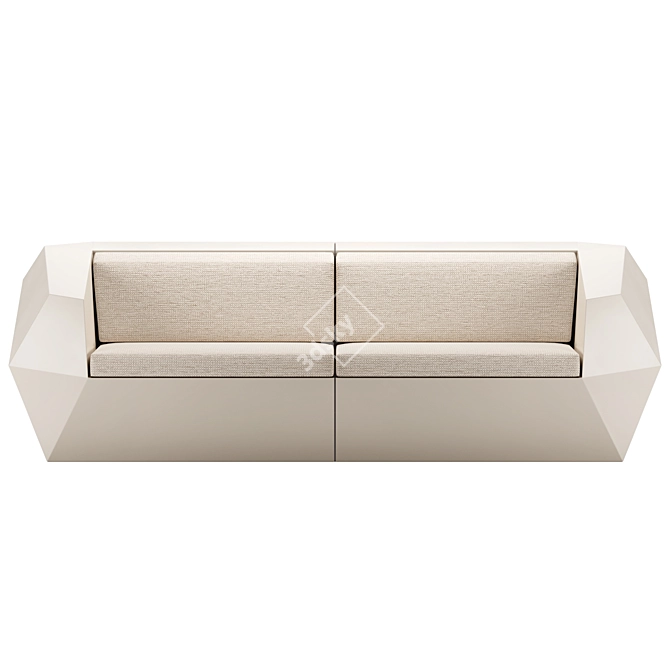Vondom FAZ 2 Modular Sofa 3D model image 3