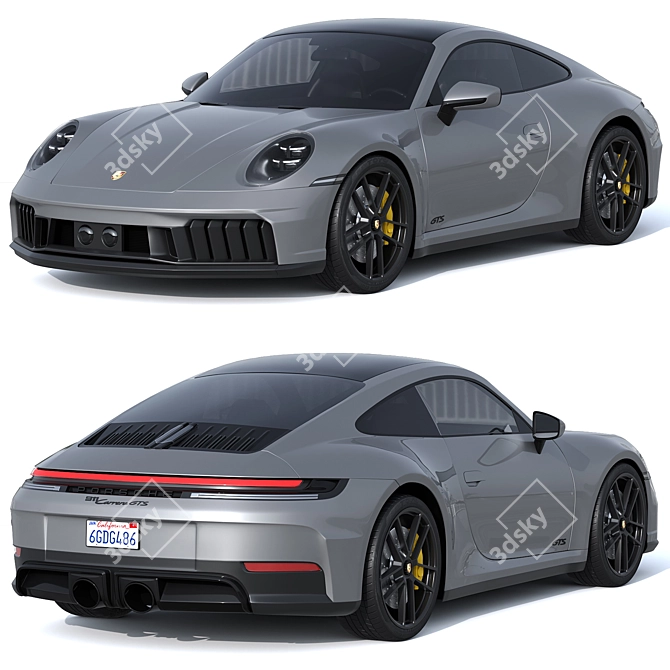 Porsche 911 Carrera GTS Hybrid 2025 3D model image 10