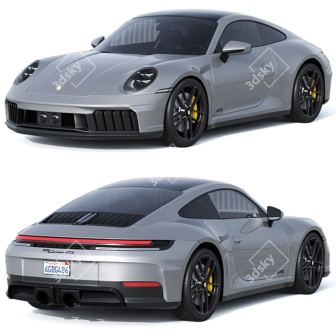 Porsche 911 Carrera GTS Hybrid 2025 3D model image 11