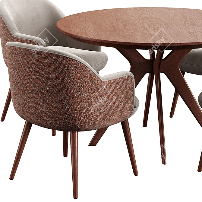 Konyshev Clark Dining Set 3D model image 3