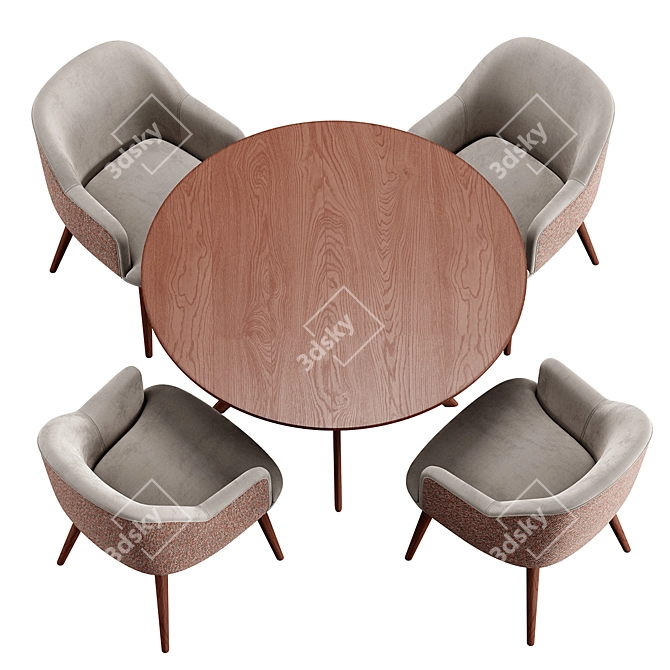 Konyshev Clark Dining Set 3D model image 5