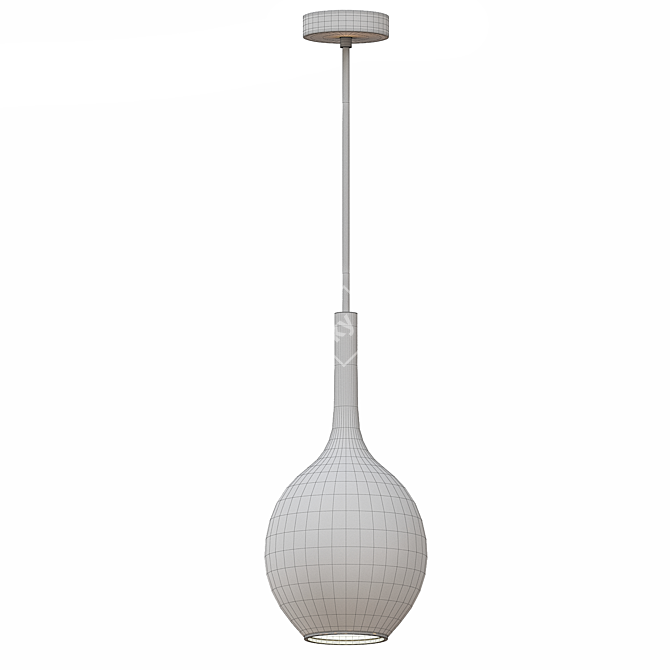 Modern Dual Light Pendant Chandelier 3D model image 3