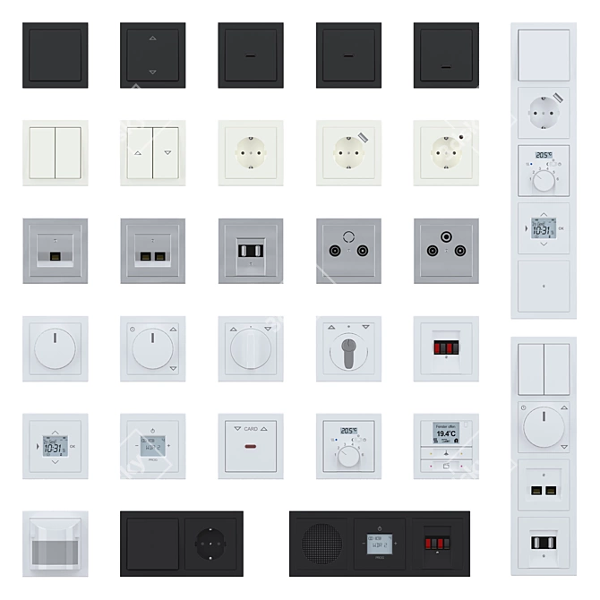  Future Linear Switch Collection 3D model image 1