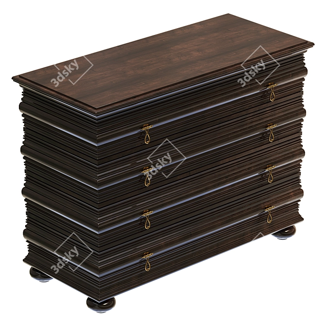 Tommy Bahama Black Sands Nightstand 3D model image 2