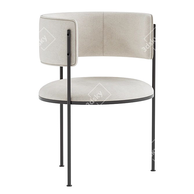 Modern Tub Chair 3D Model 3D model image 1