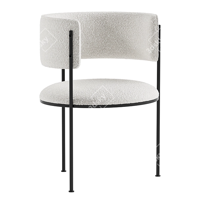 Modern Tub Chair 3D Model 3D model image 4