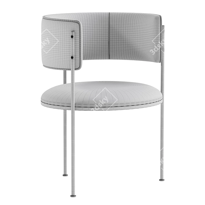Modern Tub Chair 3D Model 3D model image 5