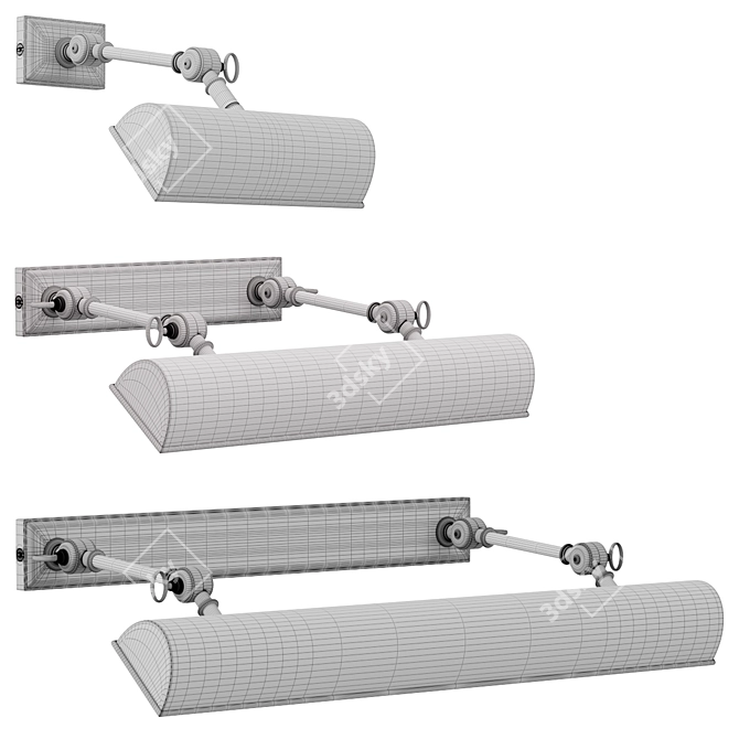 Anette Picture Lights Set 3D model image 5