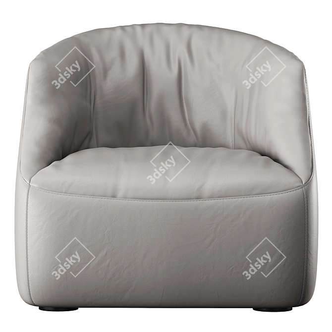 Unique Blob Armchair Design 3D model image 4
