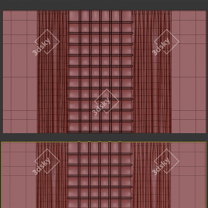 Decorative 3D Wall Panel 14 3D model image 2